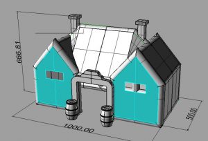 De Ierse Pub, opblaasbare feesttent, partytent, thema tent huren of kopen bij WE-inflate, ontwerp 1