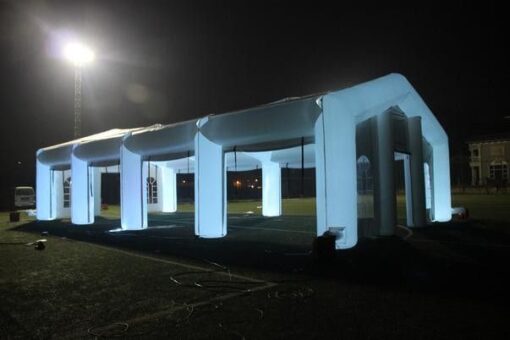 Opblaasbare tent met led verlichting huren of kopen bij WE-inflate