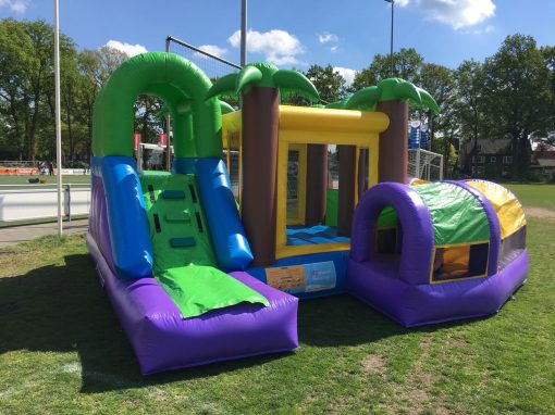 Eiland, een zomers springkussen voor de kleintjes huren bij WE-inflate Enschede