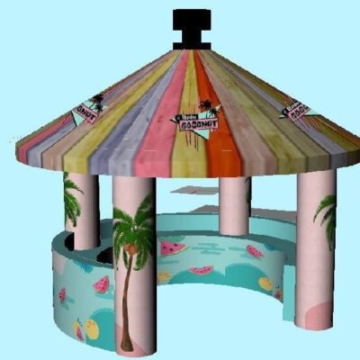 Coconut Bar, opblaasbare feesttent, partytent, thema tent huren of kopen bij WE-inflate