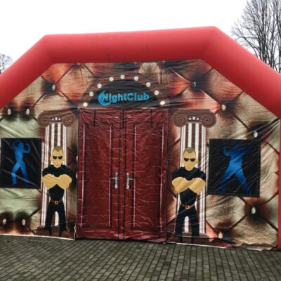 Nightclub, opblaasbare feesttent, partytent, thema tent huren of kopen bij WE-inflate