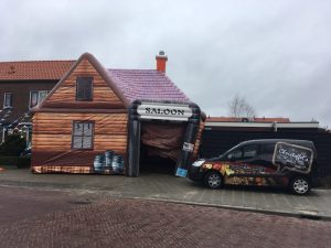 Saloon, opblaasbare party tent, feesttent in Oldenzaal