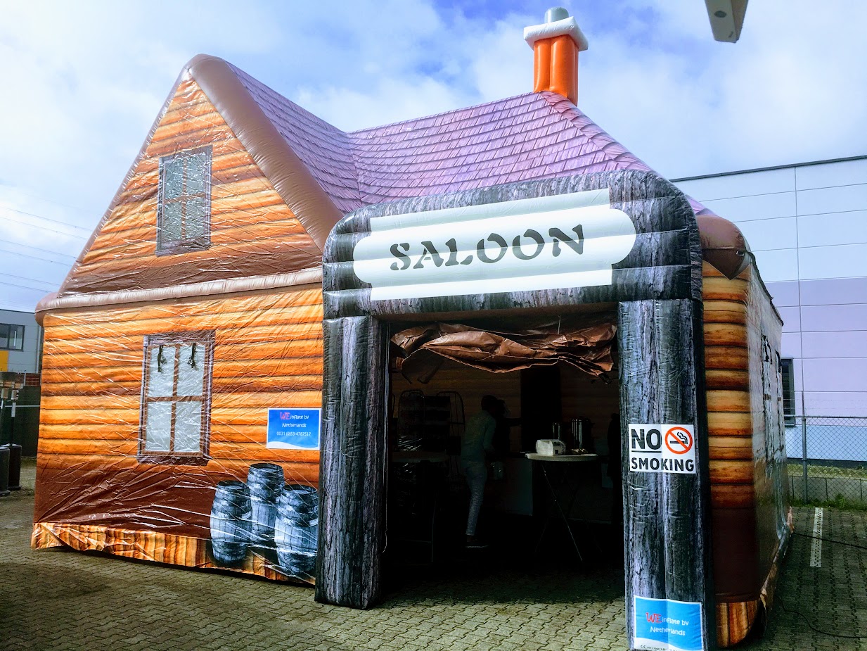 Netto Verdikken Allerlei soorten Huur de opblaasbare party-/thematent The Saloon. - WE-inflate