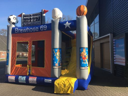 opblaasbare sporthal, springkussen kopen of huren bij WE-inflate