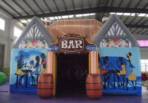 Zanzi Bar, opblaasbare feesttent, partytent, thema tent huren of kopen bij WE-inflate
