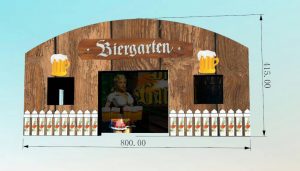 Biergarten, opblaasbare feesttent, thematent, huren en kopen bij WE-inflate, eindontwerp