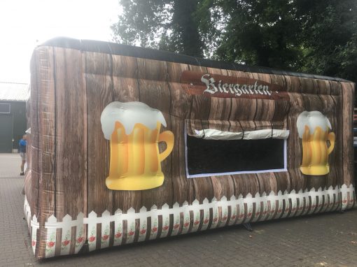 huur of koop onze party tent de Biergarten voor een oktoberfeest bij WE-inflate te Enschede 1