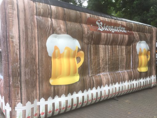 Biergarten, opblaasbare feesttent, thematent, huren en kopen bij WE-inflate 1