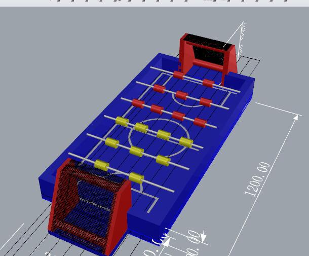 Menselijke voetbaltafel ontworpen en vanaf nu te koop bij WE-inflate te Enschede