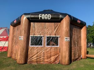 BBQ tent voorbeeld van maatwerk door WE-inflate Enschede 2