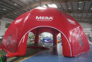 Mera Petfood dome, Maatwerk bij WE-inflate, van ontwerp tot prachtige tent 2