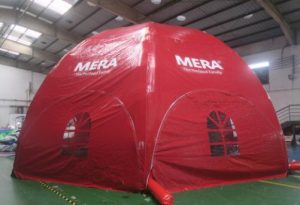 Mera Petfood dome, Maatwerk bij WE-inflate, van ontwerp tot prachtige tent 3