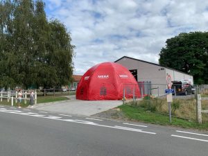 Mera Petfood dome, ontwikkeld en gemaakt door WE-inflate Enschede 1