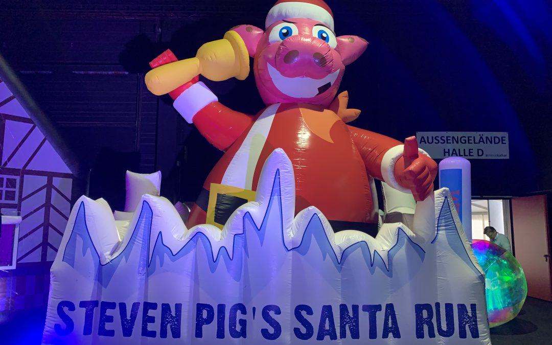 Santa Run. Voor Steven Pig’s mud run!